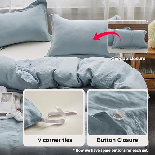 Simple&Opulence 100% French Linen Duvet Cover Set - Image 4