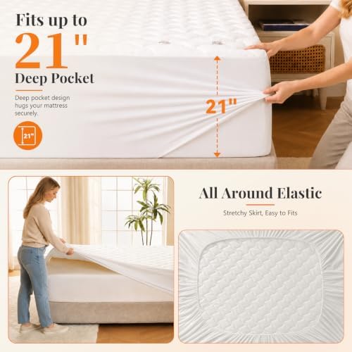 Heated Mattress Pad King Size, Coral Fleece Electric Mattress Pad Cover - Image 6