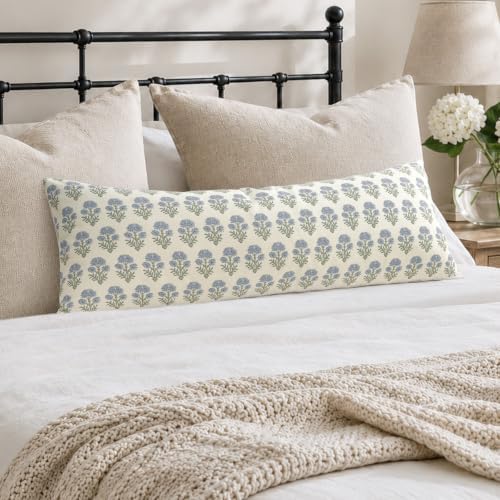 Vintage Botanical Lumbar Pillow Cover 14x36 Pack of 1, Double-Sided Floral by DKwizme