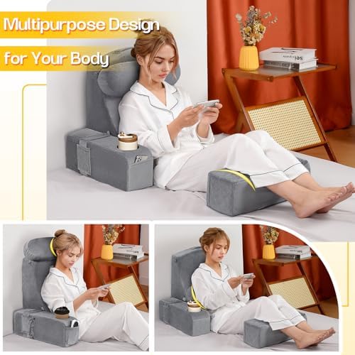 MOON PINE Reading Pillow for Adults, Memory Foam Backrest - Image 4