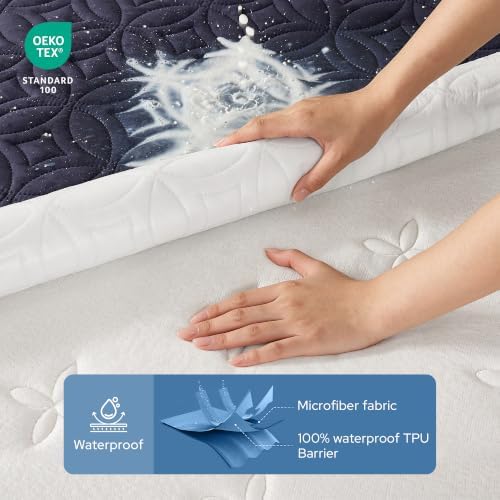 BEDLORE Waterproof Mattress Protector, Queen Size Mattress Pad - Image 3