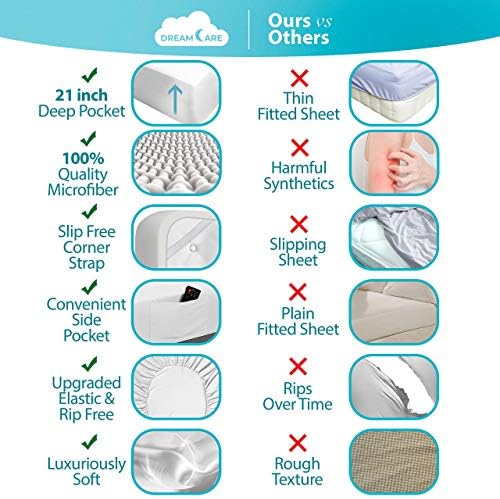 DREAMCARE King Size Sheets Set - Image 2