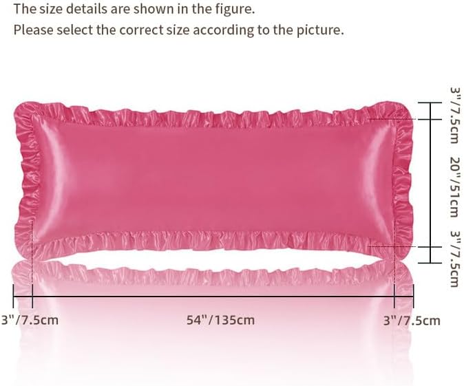 Peach Red Satin Pillowcases Body Pillow - Image 5