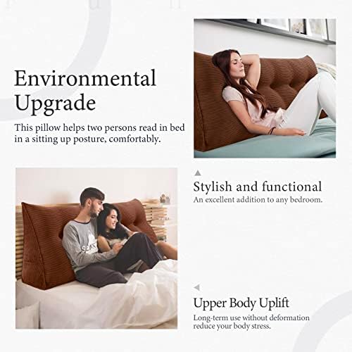 Fully Stuffed Thicken Headboard Pillow Queen Padded Headboard Soft and Firm - Image 5