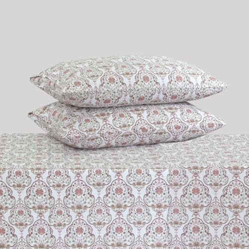 Feather & Stitch 100% Cotton Sateen 500 TC Twin Size Bed Sheet Set - Image 4