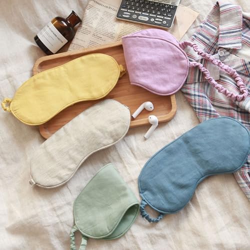 100% Pure Linen Sleep Mask Blackout Eye Mask - Image 3