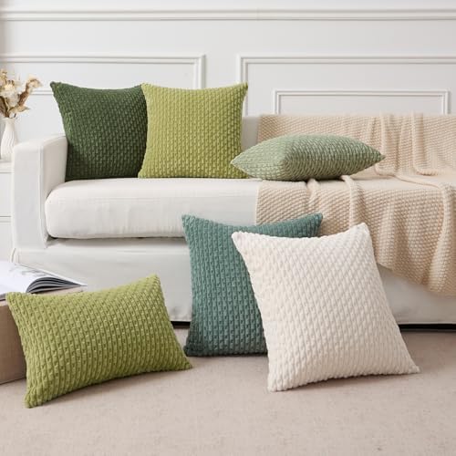 Kevin Textile Soft Corduroy 14"x20" Lumbar Pillow Cover 1 Pack, Teal Green - Image 7