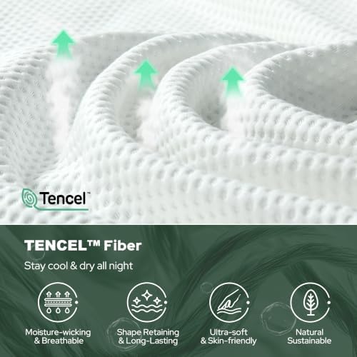 BEDLORE King Mattress Topper, Soft Tencel™ Blend Pillow Top Mattress Pad - Image 5