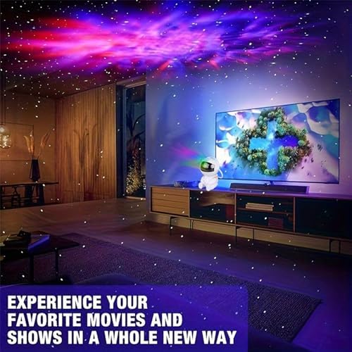 YXQUA Astronaut Galaxy Star Projector, Night Light for Kids, Original White - Image 3