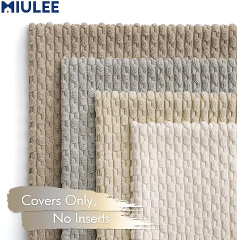MIULEE Neutral Harmony Decorative Throw Pillow Covers - Image 5
