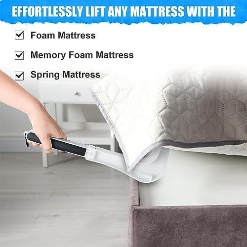 Mattress Lifter Tool, Ergonomic Under Mattress Wedge Elevator - Image 6