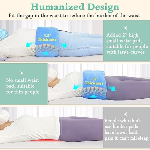 Lumbar Support Pillow for Sleeping Lower Back Sciatic Nerve Pain Relief Lumbar - Image 6