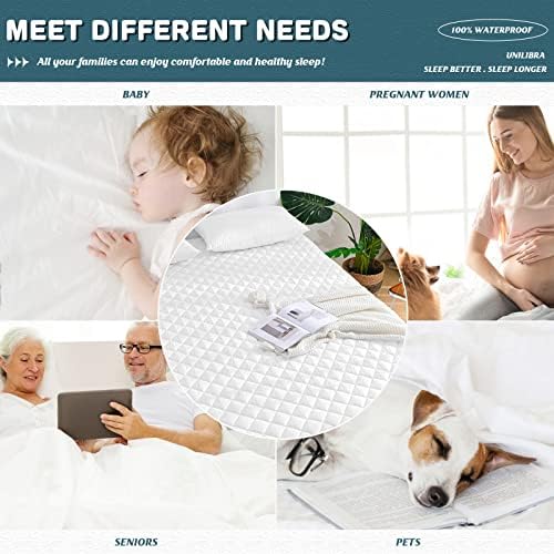 UNILIBRA King Mattress Cover Waterproof, Deep Pocket Mattress Pad Protector - Image 5