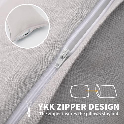 CHUFFED Linen Pillowcases 2 Pack 100% Linen Standard Pillow Cases, Breathable - Image 4