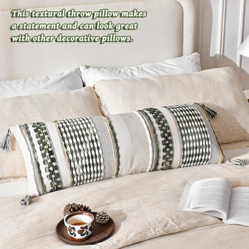 AmHoo Chenille Striped Textured Boho Throw Pillow Covers Aesthetic - Image 5