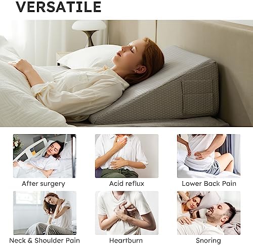 Bedluxe Wedge Pillow, 12 inch Bed Wedge Pillow - Image 4