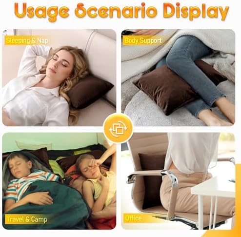 1 MIDDLE ONE 2 Pack Small Pillow, 16 X 12 Inches, Memory Foam Mini Pillow - Image 5