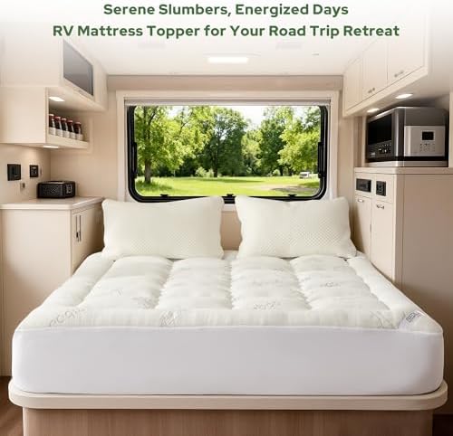 BEDLORE RV Queen Mattress Topper, Pillow Top Mattress Pad - Image 2