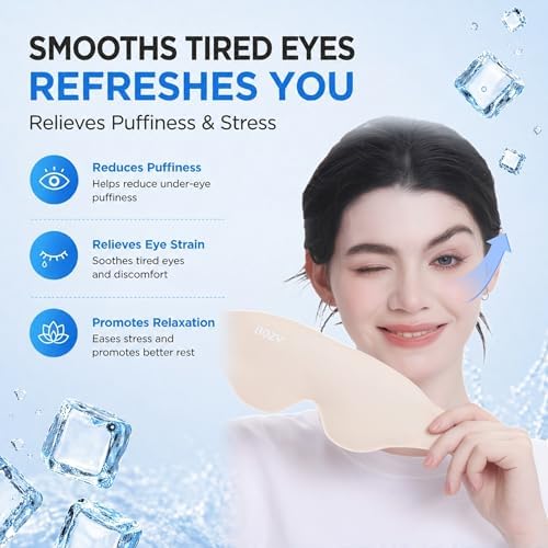 BOZV Hot & Cold Hydrogel Eye Mask, Cooling Gel Eye Mask - Image 3