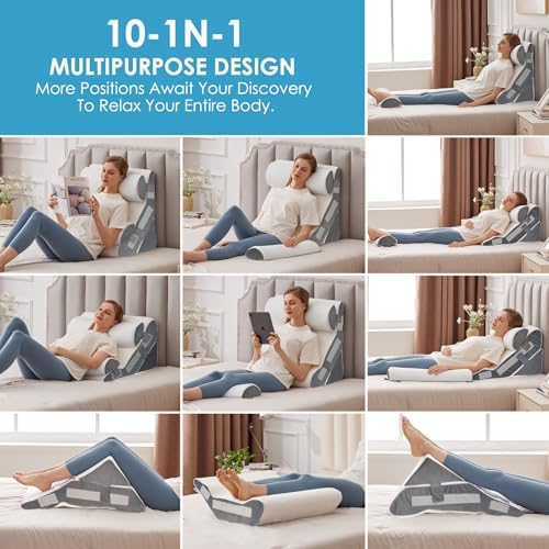 MEGCXIT Wedge Pillow Set for After Surgery, Bed Wedge - Image 3