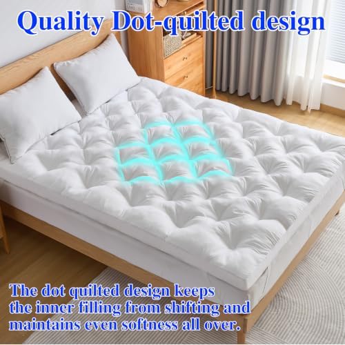 WhatsBedding 2 Inch Memory Foam Mattress Topper Queen Size - Image 6