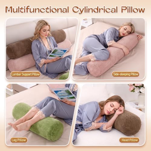 1 MIDDLE ONE Body Pillow, Memory Foam Round Body Pillows - Image 6