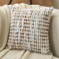 Aeckself Boho Chenille Tufted Pillow Cover 20 x 20 Inch, Decorative Square by AECKSELF