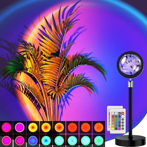 Bavcieu Sunset Lamp Projector with Remote & APP, Multicolor Night Light by OnlineTopFinds