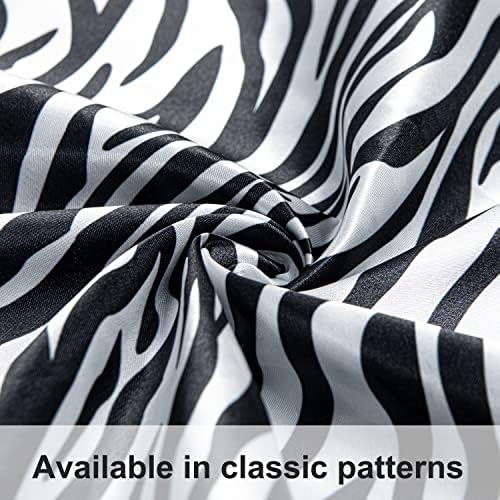 NTBAY Queen Satin Zebra Printed Pillowcases - Image 3