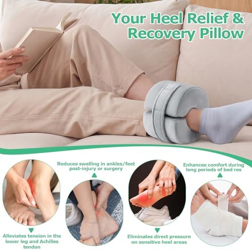 Foot Elevation Pillow, Ankle & Foot Pillow High-Density Foam 1PC - Image 2