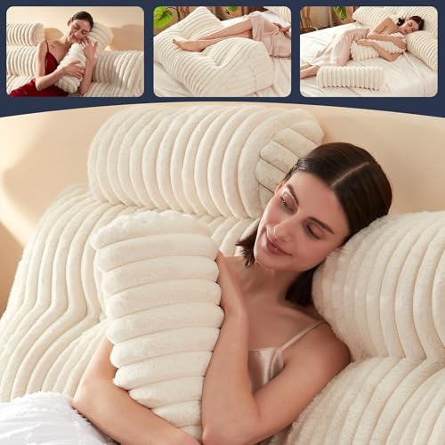 Rycwola Faux Fur Headboard Pillow - Image 3