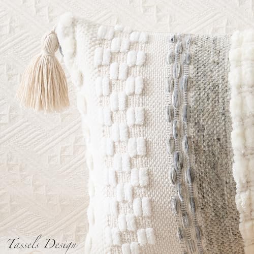 Kevin Textile Boho Tufted 12x24 Inch Lumbar Pillow Cover 1 Pack - Image 2