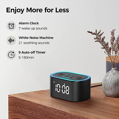 REACHER Digital Alarm Clock & White Noise Sound Machine - Image 2