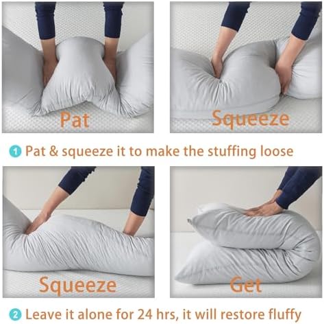 WhatsBedding Memory Foam Body Pillow - Image 5