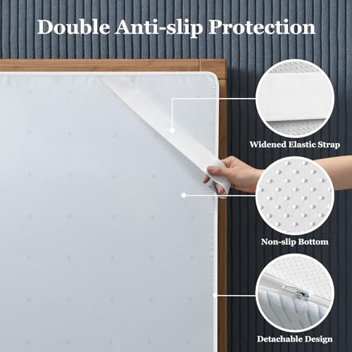 BedStory 3 Inch Queen Size Firm Mattress Topper, No Odor - Image 5