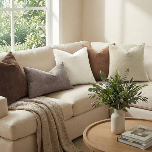 decorUhome Chenille Decorative Throw Pillow Covers 12x20 Set of 2 - Image 5