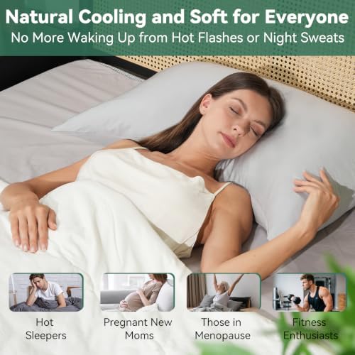Cooling Curved Pillowcase for Side Sleeper Pillow - Image 5