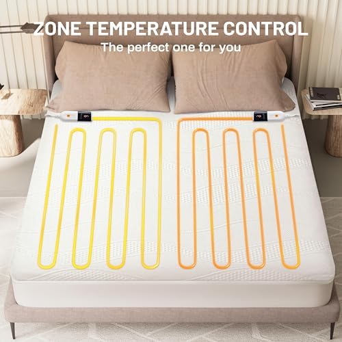 Texciting Heated Mattress Pad King Size, Bed Warmer - Image 3