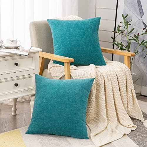 GAWAMAY Decorative Square Throw Pillow Covers 18"x18" Inch Set of 2, Super Soft - Image 3