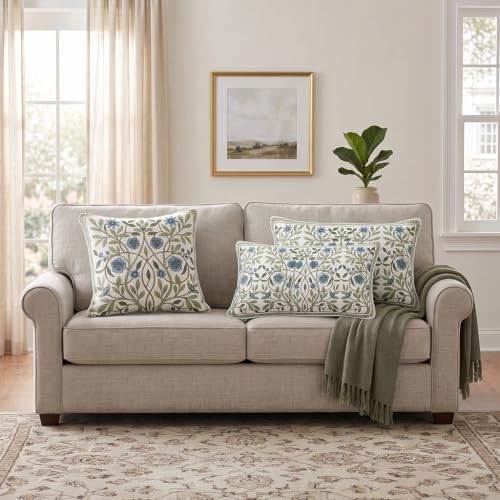 ISAENNE Designer Linen Throw Pillow Cover - Image 4