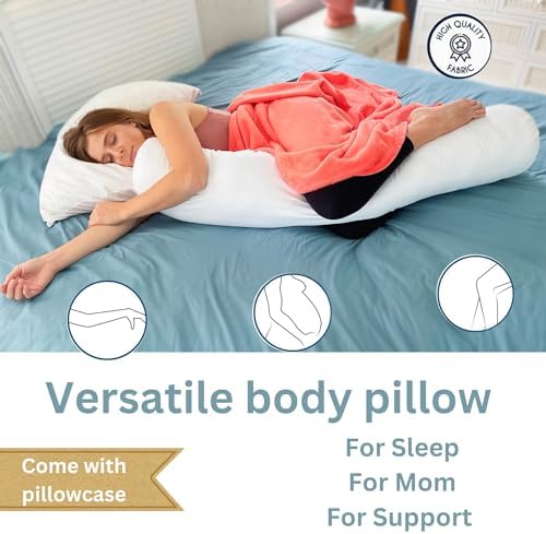 8x48 Round Body Pillow, Adjustable Bolster - Image 3