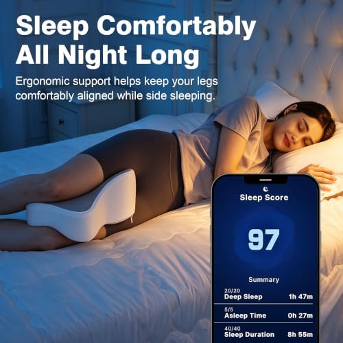 UJPFEO Knee Pillow for Side Sleepers, Memory Foam Leg Pillow - Image 3