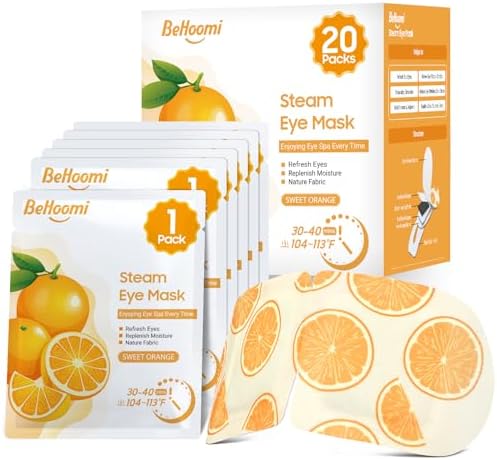 BeHoomi 20 Packs Steam Eye Mask, Heated Eye Mask Warm Compress by BeHoomi