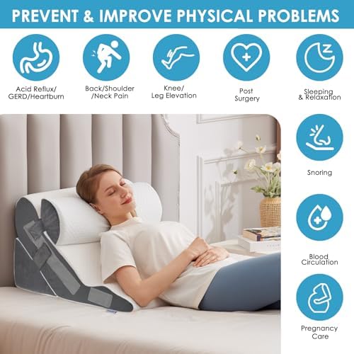 MEGCXIT Wedge Pillow Set for After Surgery, Bed Wedge - Image 2