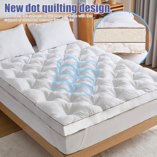 WhatsBedding 4 Inch Memory Foam Mattress Topper King - Image 7