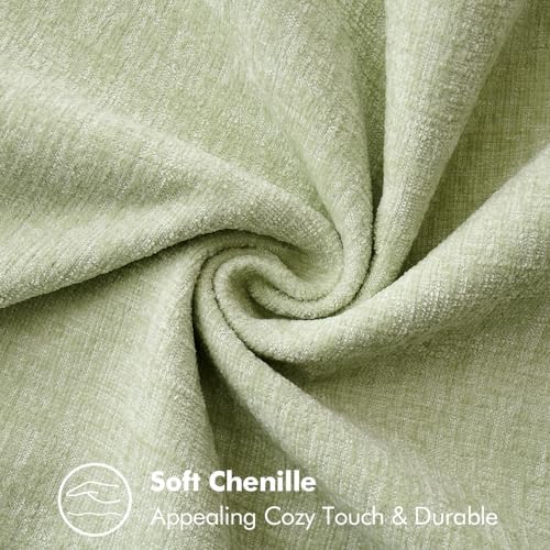 MIULEE Decorative Couch Throw Pillow Covers 18x18 Inch Light Green 2 Pack - Image 4