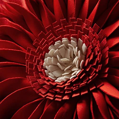 OiseauVoler Decorative Handmade 3D Flower Throw Pillow Covers 18 x 18 Inch - Image 4