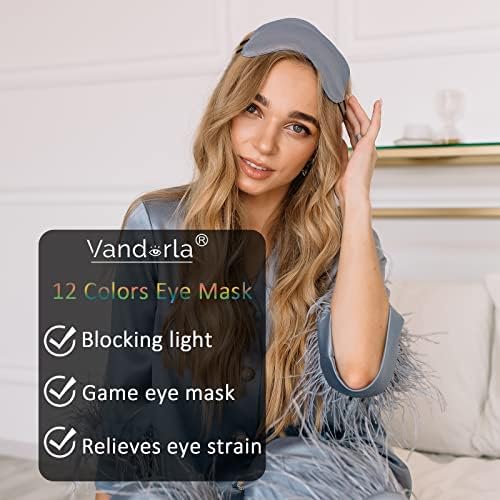 12 Pack Multicolor Eye Mask Cover Blindfold Sleep Mask - Image 2