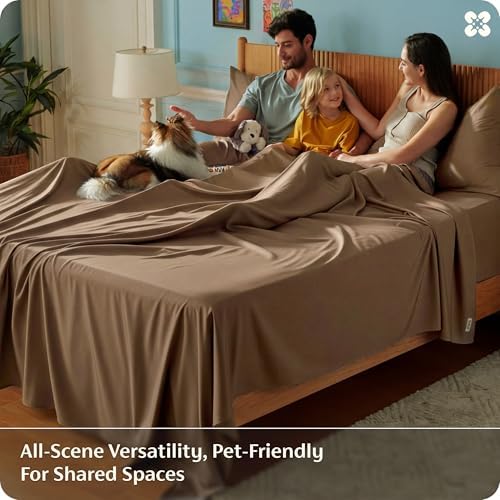 Bedsure PureWoven 100% Rayon Derived from Bamboo, Queen Sheets, 4 Pieces - Image 6