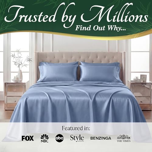 DECOLURE 100% Viscose Derived from Bamboo Sheets King Size, Luxury 6 Pc Set - Image 5